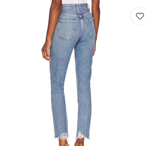 NWOT AGOLDE Riley High Rise Straight Crop in Haven 30 - Picture 2 of 9